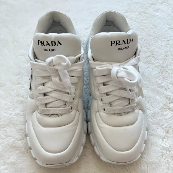 Prada women platform sneakers size 38.5 EU Authentic Retail 1350$ - Picture 1 of 8